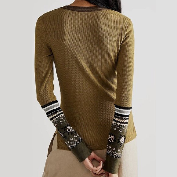 Free People Mikah Layering Cuff Top NWOT - Picture 2 of 6
